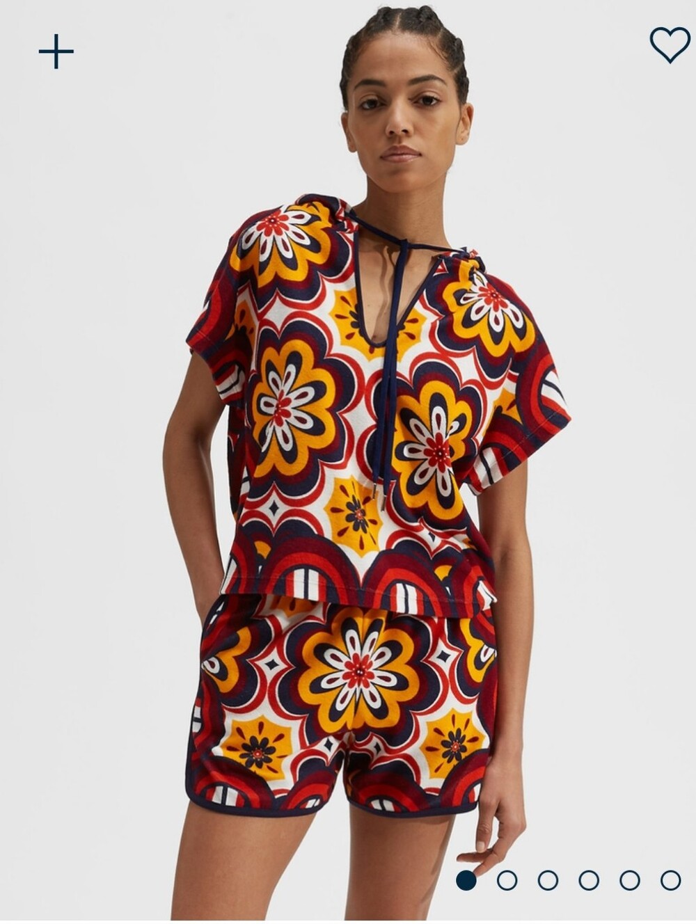 LA Double J Ciccio Terry Hoodie Top and Shorts